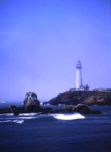 CLEARING FOG, PIGEON POINT LIGHTHOUSE