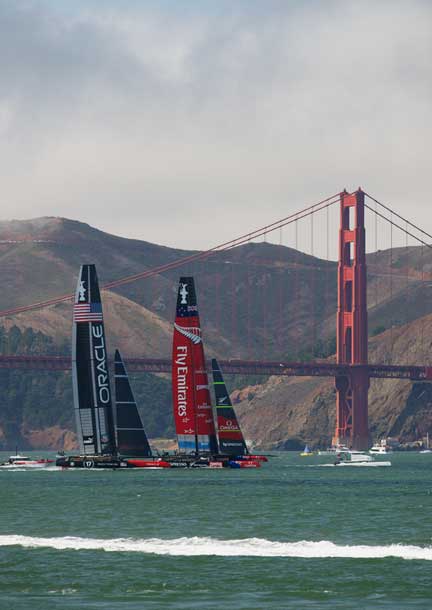 Americas Cup Race #6, San Francisco Bay